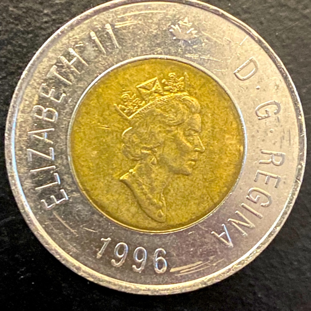 RARE 2-Toned 1996 Canada $2 Coin